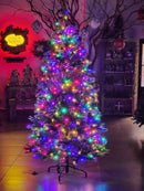 ÁRVORE PINHEIRO SINCELO 300 LEDS BICOLOR 860 GALHOS 2,10CM BIVOLT